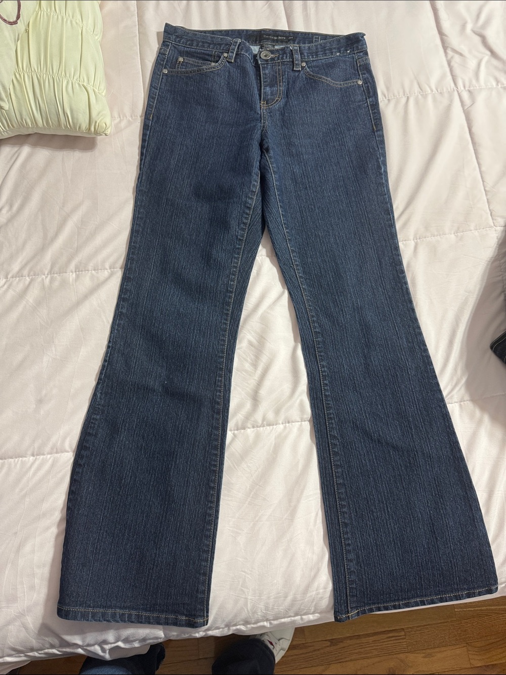 Calvin Klein Jeans women's dark blue denim flare